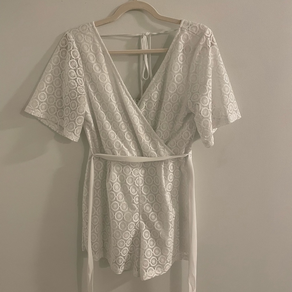 Francesca’s white romper, medium